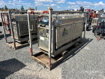 Lincoln Commander 500 500 A Skid-Mounted Stick を見 Welder - Fueled