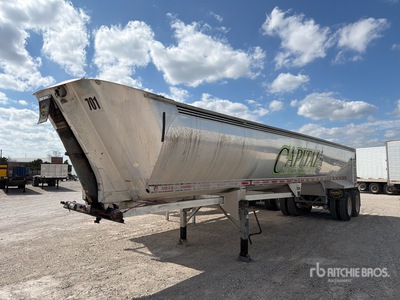2016 MAC 40 ft T/A Aluminum Quarter Frame End Dump Trailer