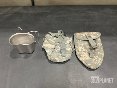(55) Water Canteen Cups, (466) General Purpose Canteen Pouches & Assorted Items