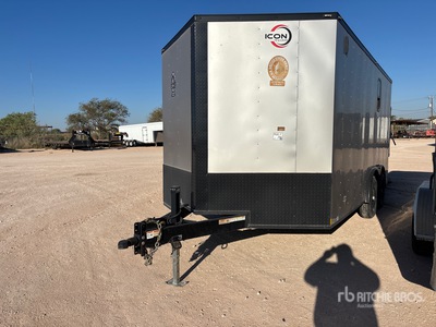 2023 Icon Trailer 16 ft T/A Remorque fermée