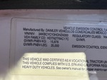 General Appearance with Numéro de série/Numéro d'identification du véhicule automobile