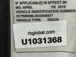 General Appearance with Frame Stamp Serial Number/VIN Photo