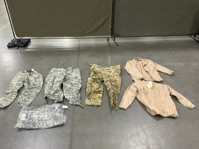 (7) Pairs of Wet Weather Trousers, (2) Parka Liners & Assorted Items (7) Pairs of Wet Weather Trousers, (2) Parka Liners & Assorted Items