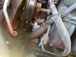 Engine with A/C Compressor