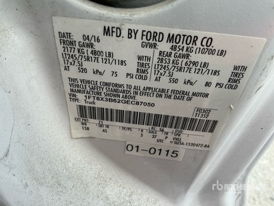 2016 Ford F-350 4x4 Extended Cab Pickup