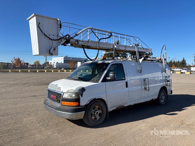 1999 Telelift Warwick 35 ft on 2010 GMC Savana 3500 4x2 Kastenwagen mit Hubarbeitsbühnen