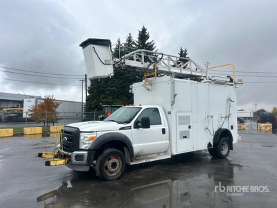 2011 Telelift TTS 25-5-GYL 35 ft on 2011 Ford F-550 4x2 Van Mounted Aerial Lift
