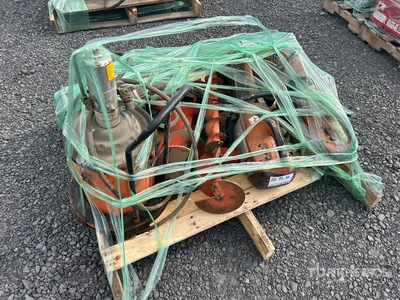 Quantity of Misc. Tools, concrete saws, pneumatic grease pump, auger