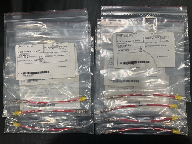 (7) Power Cable Assemblies