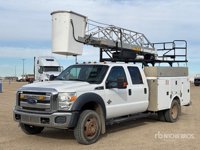 2016 Telelift TTS31-6G 31 ft on 2016 Ford F-450 XLT 4x4 Crew Cab Bucket Truck