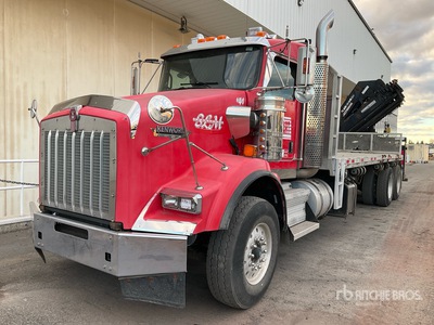 2009 Kenworth t800 6x4 شاحنة رافعة