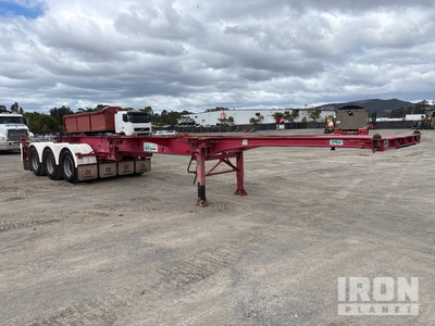 2004 Ophee 12.2 m Tri/A Retractable Container aanhangwagen