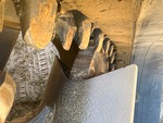 Undercarriage with Rear idler wear
