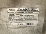Engine with Emission Control Label