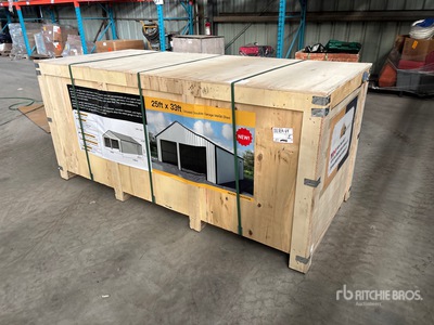 25 Ft x 33 Ft Double Garage Metal 倉庫 (Unused)