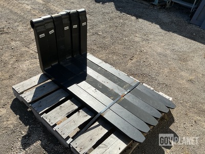 (6) Arrow Material Handling 72237-4-48A19012 Shaft-Mounted Telehandler Forks