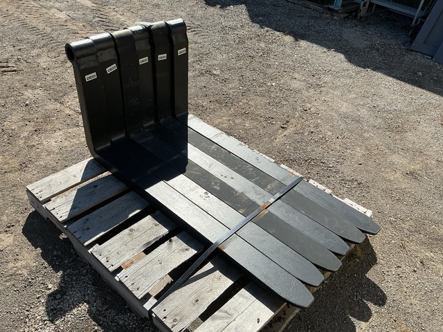 (6) Arrow Material Handling 72237-4-48A19012 Shaft-Mounted Telehandler Forks