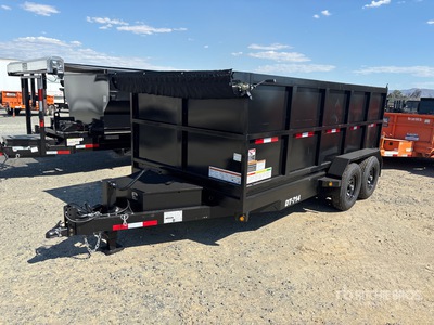 2027 Denton DT07144 14 ft T/A Dump Utility Trailer
