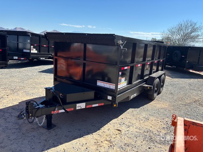 2027 Denton DT07144 14 ft T/A Dump Utility Trailer