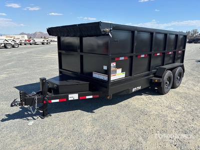 2027 Denton DT07144 14 ft T/A Dump Utility Trailer