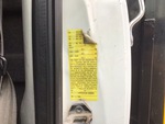 General Appearance with Motor Vehicle Safety Standards Label