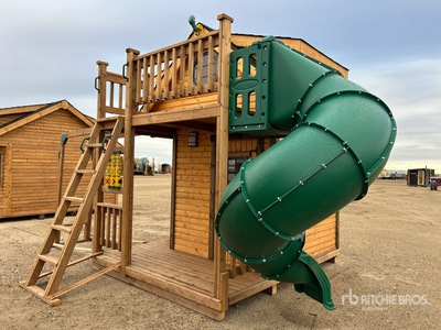 8 ft x 9 ft x 11 ft Two-Story Playhouse