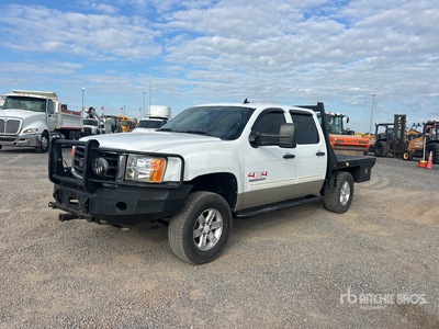 2011 GMC Sierra 1500 4x4 Crew Cab Flatbed Truck