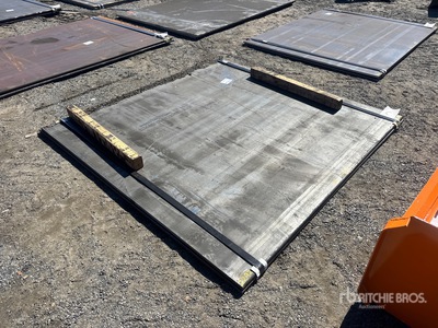 72 in x 74 in (.75 in Thick) Plaques d'acier