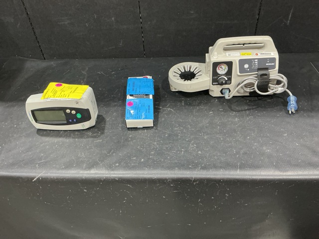 (1) Patient Monitor, (1) Calibration Tester & Assorted Items (1) Patient Monitor, (1) Calibration Tester & Assorted Items