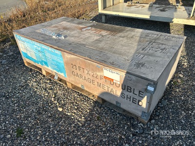 2025 Rhino AGR-MS2322 Double Garage Metal Schuur (Unused)