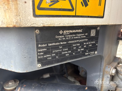 2018 Dynapac CC 800D Double Drum Roller