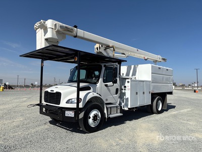 2022 Terex XTPRO60/70 70 ft on 2023 Freightliner M2 Forestry Chipper Body Bucket Truck