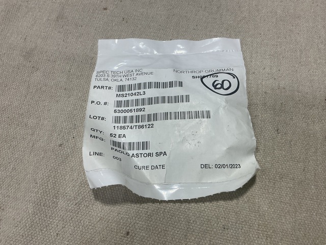 (52) Northrop Grumman EP-0010338 Nut & Washers