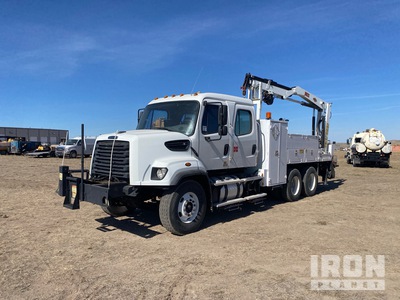 2014 IMT 5200R 8300 lb Knuckle Boom on 2014 Freightliner 108SD 108SB 6x4 Crew Cab Camion à flèche