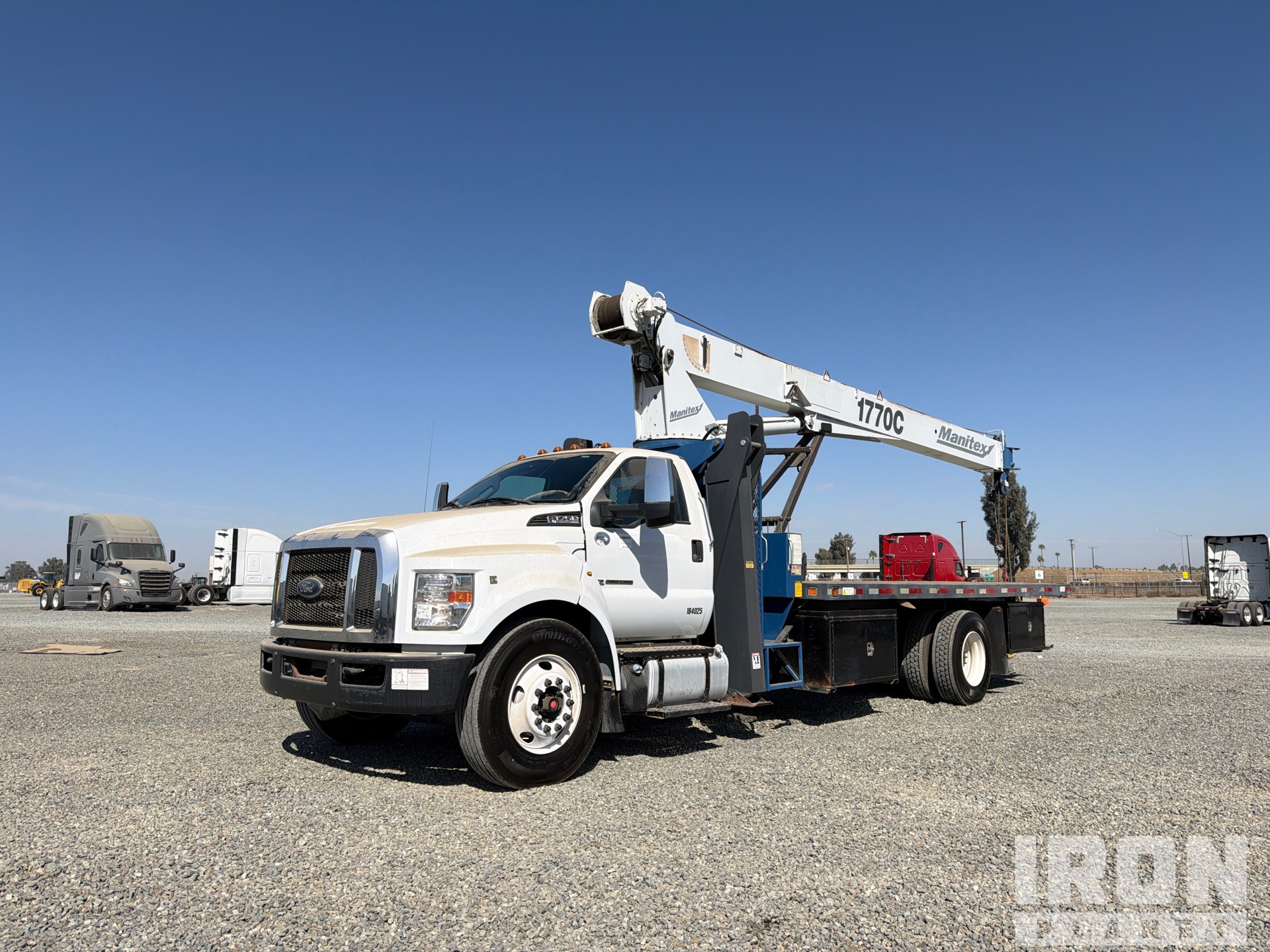 Manitex 1770C 17 ton Straight Boom on 2018 Ford F750 4x2 Boom Truck
