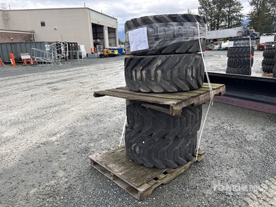 Quantity of (4) 335/65D19.5 Tires