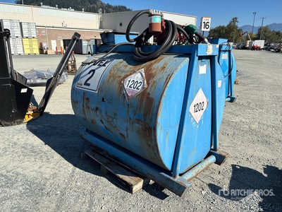 1800 L Skid Mounted Steel Diesel Gasoline Fuel Tank