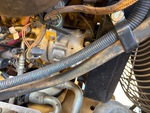 Engine with A/C Compressor