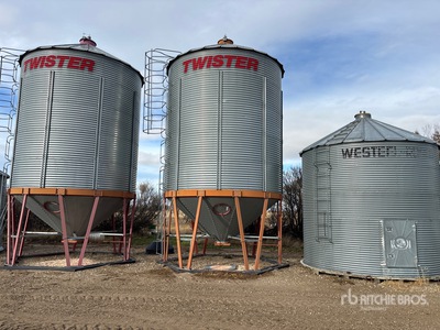 Twister +/- 2200 bu 5 Ring Hopper Grain Bin