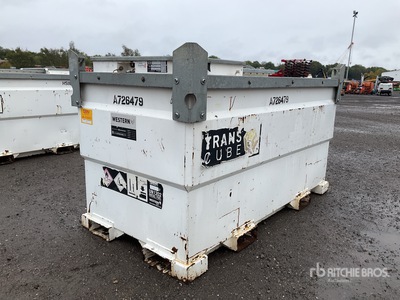 2015 Western Trans Cube 2000 L Skid Mounted Steel Diesel Fuel Tank