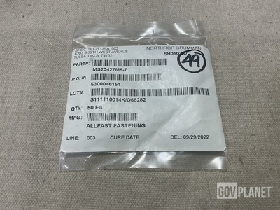 (50) Northrop Grumman MS20427M5-7 Rivets
