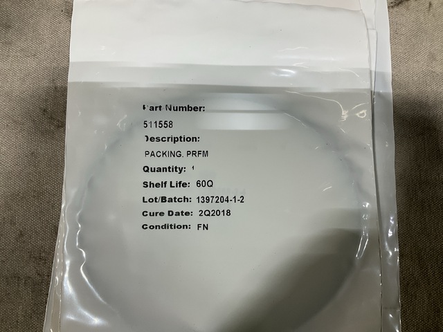 (430) Hamilton Sundstrand 511558 Preformed Packings