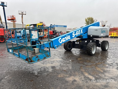 2017 Genie S-60X 4WD Diesel Piattaforma monobraccio