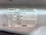 Engine with Emission Certification Label