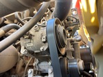 Engine with A/C Compressor