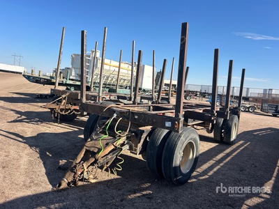 18 ft Dog Turntable Pup Pole Log Trailer