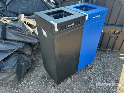 (6) Pallets of Trash Bins