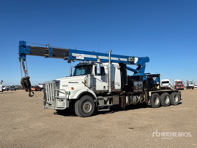 National 800 DU 23 ton Straight Boom on 2014 Western Star 4900SA 8x6 Sleeper Boom Truck