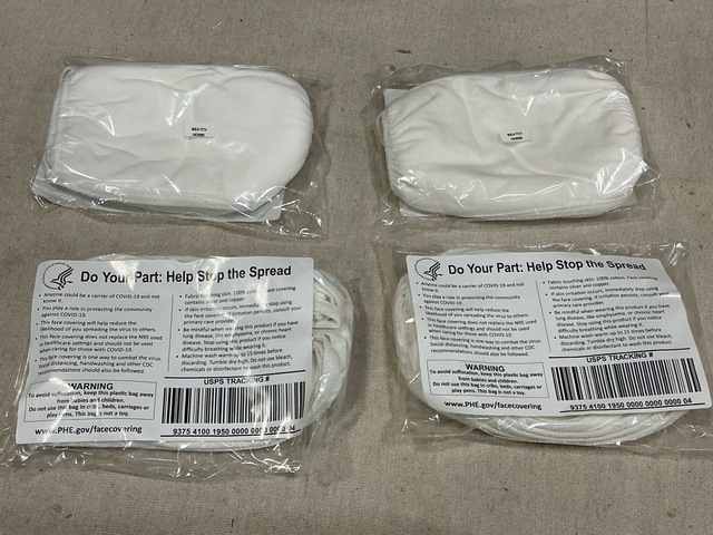(119) Cases of Cotton Face Masks (119) Cases of Cotton Face Masks