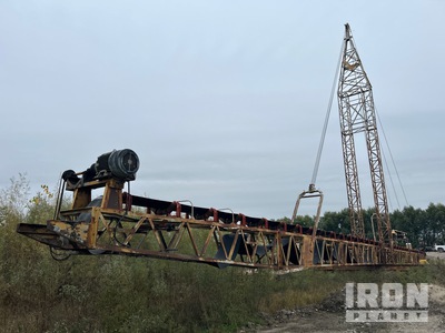 SESCO 24'x150' 24 in x 150 ft Portable Radial Stacking Electric Raise Conveyor